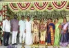​నూతన వధూవరులను ఆశీర్వదించిన పారిజాత నర్సింహారెడ్డి