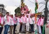 తెలంగాణ రాష్ట్ర ఆవిర్భావ వేడుకలు ఘనంగా నిర్వహించిన బీఆర్ఎస్ నాయకులు