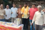 ఎండల్లో దాహార్తిలకు ఉచిత మజ్జిగ పంపిణి
