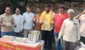 ఎండల్లో దాహార్తిలకు ఉచిత మజ్జిగ పంపిణి