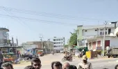 అక్బర్‌పేట్ భూంపల్లి చౌరస్తాలో రైతుల ఆందోళన