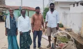 స్వంత ఖర్చులతో బోరు మోటార్ అందజేసిన వార్డ్ మెంబర్ ఏయ్య భాస్కర్