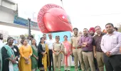 సికింద్రాబాద్‌లో భారీ హెల్మెట్ శిల్పం ప్రారంభం