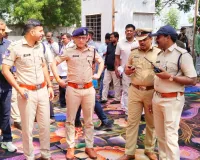 మెగా జాబ్ మేళా కోసం భద్రతా ఏర్పాట్ల పర్యవేక్షణ లో పోలీస్ అధికారులు