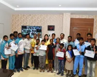 యోగా క్రీడాకారులకు అభినందన