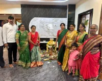 గృహప్రవేశ వేడుకకు హాజరైన పారిజాత నర్సింహారెడ్డి