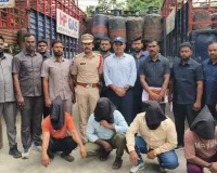 అక్రమ గ్యాస్ సిలిండర్ల విక్రయ ముఠా అరెస్ట్