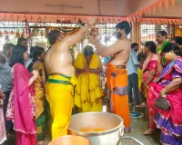 పంచముఖ ఆంజనేయ స్వామి ఆలయంలో ఘనంగా చక్రస్నానం..