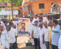 ముఖ్యమంత్రి రేవంత్ రెడ్డి చిత్రపటానికి పాలాభిషేకం
