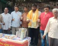 ఎండల్లో దాహార్తిలకు ఉచిత మజ్జిగ పంపిణి