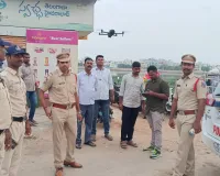 సరూర్‌నగర్ చెరువు కట్టపై డ్రోన్ కెమెరాతో పోలీసుల నిఘా