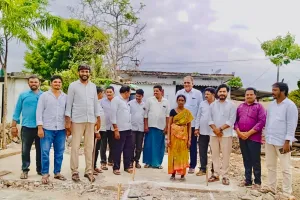 ఇందిరమ్మ ఇళ్ల పథకం - భూమిపూజ కార్యక్రమం