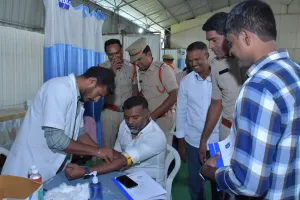 పోలీసు కుటుంబ సభ్యులకు నిర్వహించిన హెల్త్ క్యాంప్ విజయవంతం