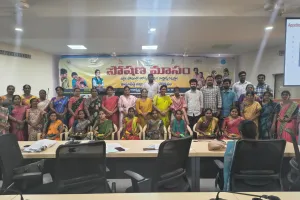 ఐడిఓసి హాల్ లో జిల్లా పోషణ  మాస ఉత్సవం కార్యక్రమం..  