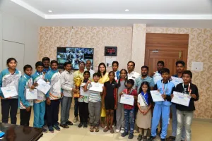 యోగా క్రీడాకారులకు అభినందన