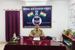 నిర్మల్ నూతన ఏఎస్పీ గా బాధ్యతలు స్వీకరించిన పత్తిపాక సాయికిరణ్ 