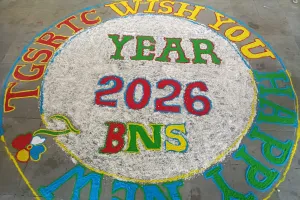 భైంసా ప్రయాణ ప్రాంగణంలో నూతన సంవత్సర సందడి.